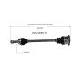 GSP NCV39015 INFINITI (5.0) CV Axle Assembly  - Front Left