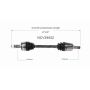 GSP NCV39052 INFINITI, Nissan (3.5 - 4WD/AWD) CV Axle Assembly  - Front Left
