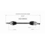 GSP NCV39053 INFINITI CV Axle Assembly  - Rear Right