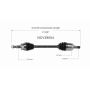 GSP NCV39054 INFINITI (3.7) CV Axle Assembly  - Rear Left