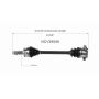 GSP NCV39056 INFINITI (Convertible) CV Axle Assembly  - Rear Left