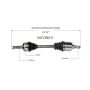 GSP NCV39511 93-96 INFINITI G20 CV Axle Assembly  - Front Left