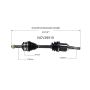 GSP NCV39515 93-96 INFINITI G20 CV Axle Assembly  - Front Left
