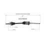 GSP NCV39520 99-02 INFINITI G20 CV Axle Assembly  - Front Right