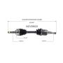 GSP NCV39523 99-02 INFINITI G20 CV Axle Assembly  - Front Left