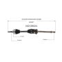 GSP NCV39524 99-02 INFINITI G20 CV Axle Assembly  - Front Right