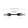 GSP NCV40003 Chevrolet, Isuzu CV Axle Assembly  - Front Left