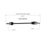 GSP NCV40004 Chevrolet, Isuzu CV Axle Assembly  - Front Right