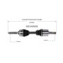 GSP NCV40005 92-94 Isuzu Trooper CV Axle Assembly  - Front Right
