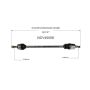 GSP NCV40006 Chevrolet, Isuzu CV Axle Assembly  - Front Right