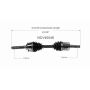 GSP NCV40046 Acura, Isuzu CV Axle Assembly  - Front