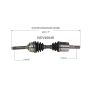 GSP NCV40048 Honda, Isuzu (4WD) CV Axle Assembly  - Front