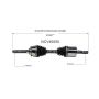 GSP NCV40050 96-97 Honda Passport CV Axle Assembly  - Front