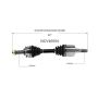GSP NCV40054 Honda, Isuzu CV Axle Assembly  - Front