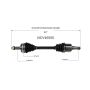 GSP NCV40505 Geo, Isuzu CV Axle Assembly  - Front Left