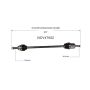GSP NCV47002 Ford, Mazda, Mercury CV Axle Assembly  - Front Right