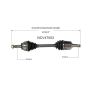 GSP NCV47003 83-87 Mazda 626 CV Axle Assembly  - Front Left