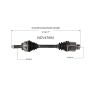 GSP NCV47004 83-87 Mazda 626 CV Axle Assembly  - Front Right