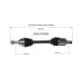 GSP NCV47008 09-13 Mazda 6 (3.7) CV Axle Assembly  - Front Left