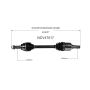 GSP NCV47017 12-13 Mazda 3 (2.0) CV Axle Assembly  - Front Left