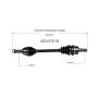 GSP NCV47018 12-15 Mazda 5 CV Axle Assembly  - Front Left