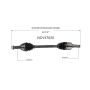 GSP NCV47020 11-14 Mazda 2 CV Axle Assembly  - Front Left