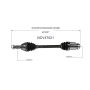 GSP NCV47021 11-14 Mazda 2 CV Axle Assembly  - Front Right