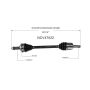 GSP NCV47022 93-95 Mazda RX-7 CV Axle Assembly  - Rear