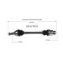 GSP NCV47023 11-14 Mazda 2 CV Axle Assembly  - Front Right