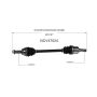 GSP NCV47024 11-14 Mazda 2 CV Axle Assembly  - Front Left