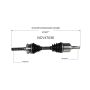 GSP NCV47036 87-93 Mazda B2600 CV Axle Assembly  - Front Right