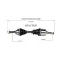 GSP NCV47038 89-95 Mazda MPV CV Axle Assembly  - Front Right