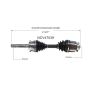 GSP NCV47039 87-93 Mazda B2600 CV Axle Assembly  - Front Left