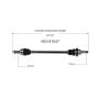GSP NCV47047 13-16 Mazda CX-5 CV Axle Assembly  - Rear Left
