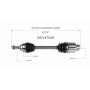 GSP NCV47048 08-15 Mazda CX-9 CV Axle Assembly  - Front Right