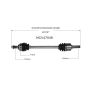 GSP NCV47049 06-15 Mazda MX-5 Miata CV Axle Assembly  - Rear Left