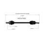 GSP NCV47050 06-15 Mazda MX-5 Miata CV Axle Assembly  - Rear Right