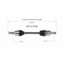 GSP NCV47068 Mazda (2.5) CV Axle Assembly  - Front Left
