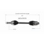 GSP NCV47070 12-13 Mazda 3 (2.0) CV Axle Assembly  - Front Right