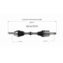 GSP NCV47075 16-23 Mazda CX-9 CV Axle Assembly  - Front Left