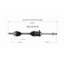GSP NCV47076 00-02 Toyota MR2 Spyder CV Axle Assembly  - Rear Right