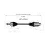 GSP NCV47081 10-12 Mazda CX-7 (2.5) CV Axle Assembly  - Front Right