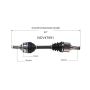 GSP NCV47091 02-06 Mazda MPV CV Axle Assembly  - Front Left