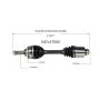 GSP NCV47092 02-06 Mazda MPV CV Axle Assembly  - Front Right