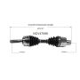 GSP NCV47096 Ford, Mazda (3.0, 4.0 - 4WD) CV Axle Assembly  - Front Right