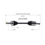 GSP NCV47098 00-01 Mazda MPV CV Axle Assembly  - Front Left