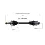 GSP NCV47099 00-01 Mazda MPV CV Axle Assembly  - Front Right