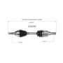 GSP NCV47107 07-09 Mazda 3 (2.3) CV Axle Assembly  - Front Left