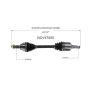GSP NCV47500 05-09 Mazda 3 (2.0) CV Axle Assembly  - Front Left