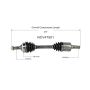 GSP NCV47501 Ford, Mazda CV Axle Assembly  - Front Left